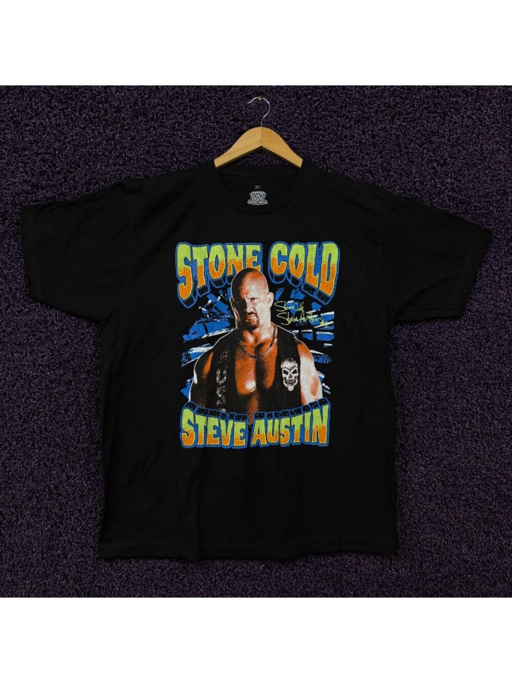 Stone Cold Steve Austin Signature WWE Legends T-Shirt XL